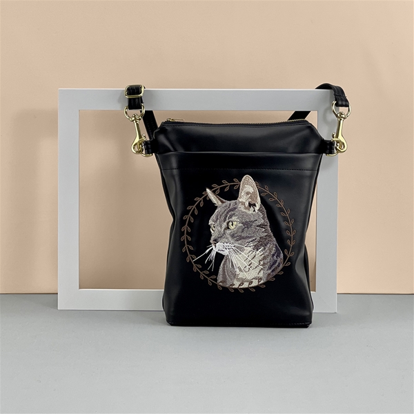 Cat Portrait Crossbody Bag